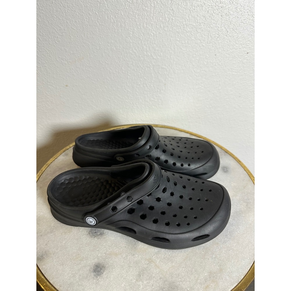 Joybees Modern Clog Black Lightweight Comfort Slip On Shoes Mens 9 Womens 11